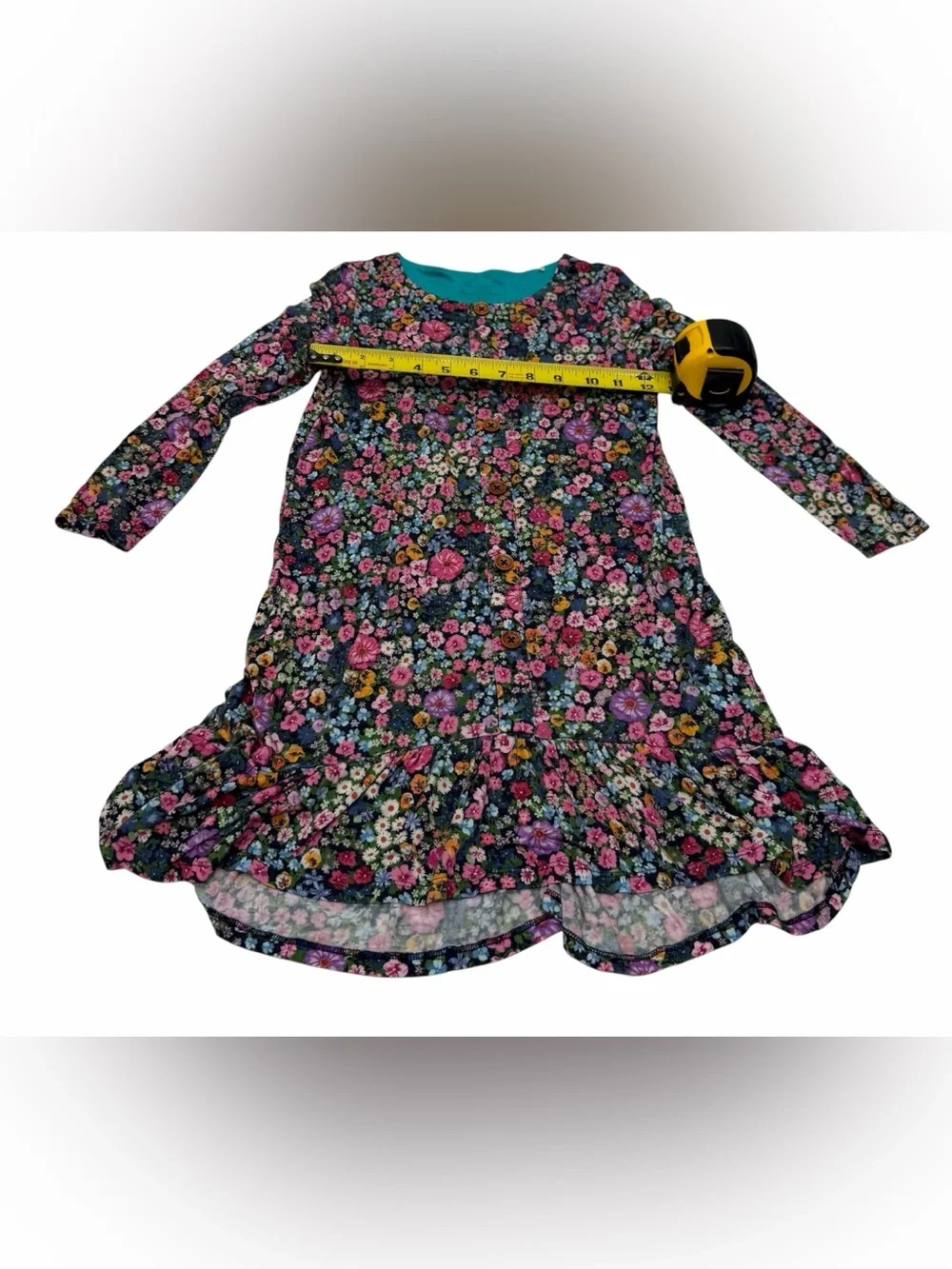 Posh Peanut Girl Dress Flowers Print Size 7Y